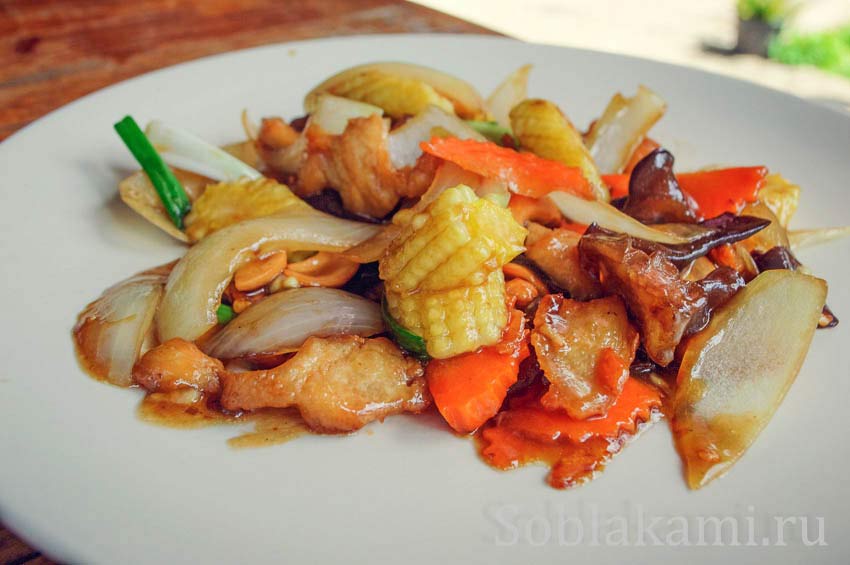Курица с кешью по-тайски: пошаговый рецепт с фото