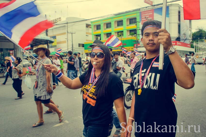 Акция протеста в Краби, Таиланд: фото, видео