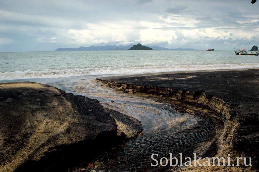 Черный пляж на Лангкави, Black Beach Langkawi