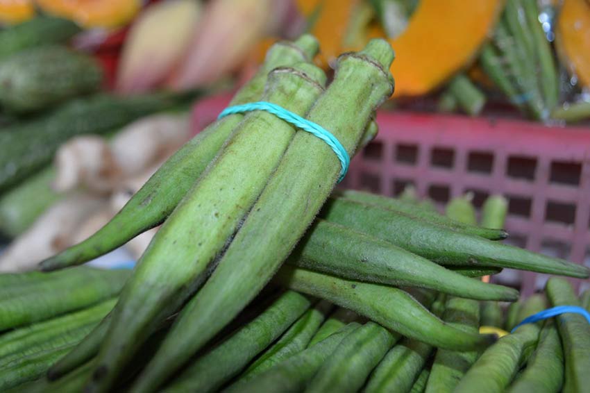 азиасткие овощи, Asian vegetables, окра или бамия