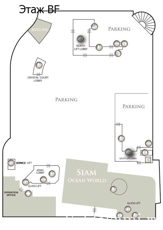 планы этажей Siam Paragon